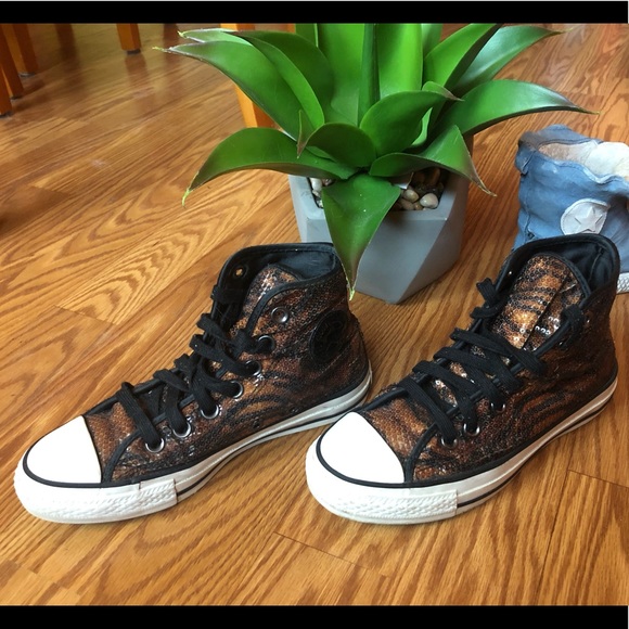 Tiger print sequence Converse Chuck Taylors - Picture 3 of 7